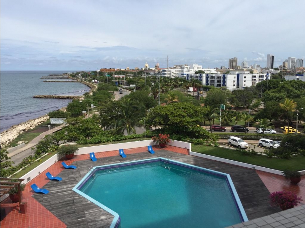 Apartamento Bocagrande vista al mar y centro amurallado